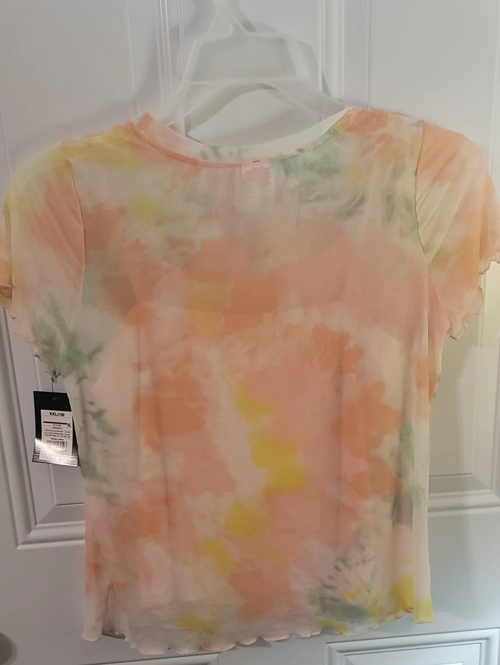 art class Pastel Tie-Dye Tee in Yellow, Peach, Sage